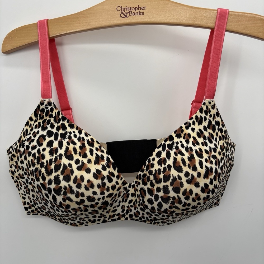KNIX x Betsey Johnson Pretty Kitty Leopard  Print Women Contour Bra Size 5‎ 28C
